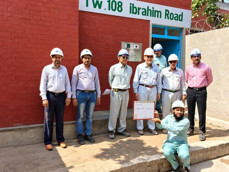 Completion team at TW 108 Ibrahim Road
