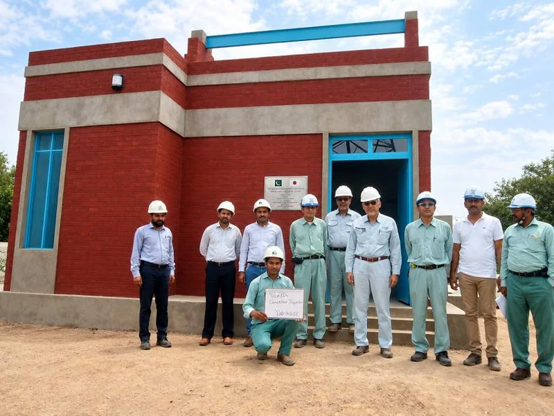 Inspection at a further completed tube-well facility